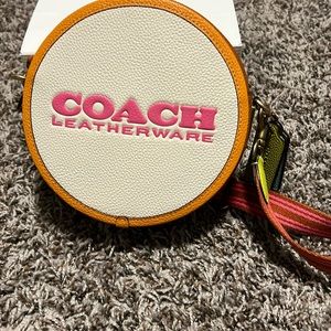 Coach color block leather Kia bag